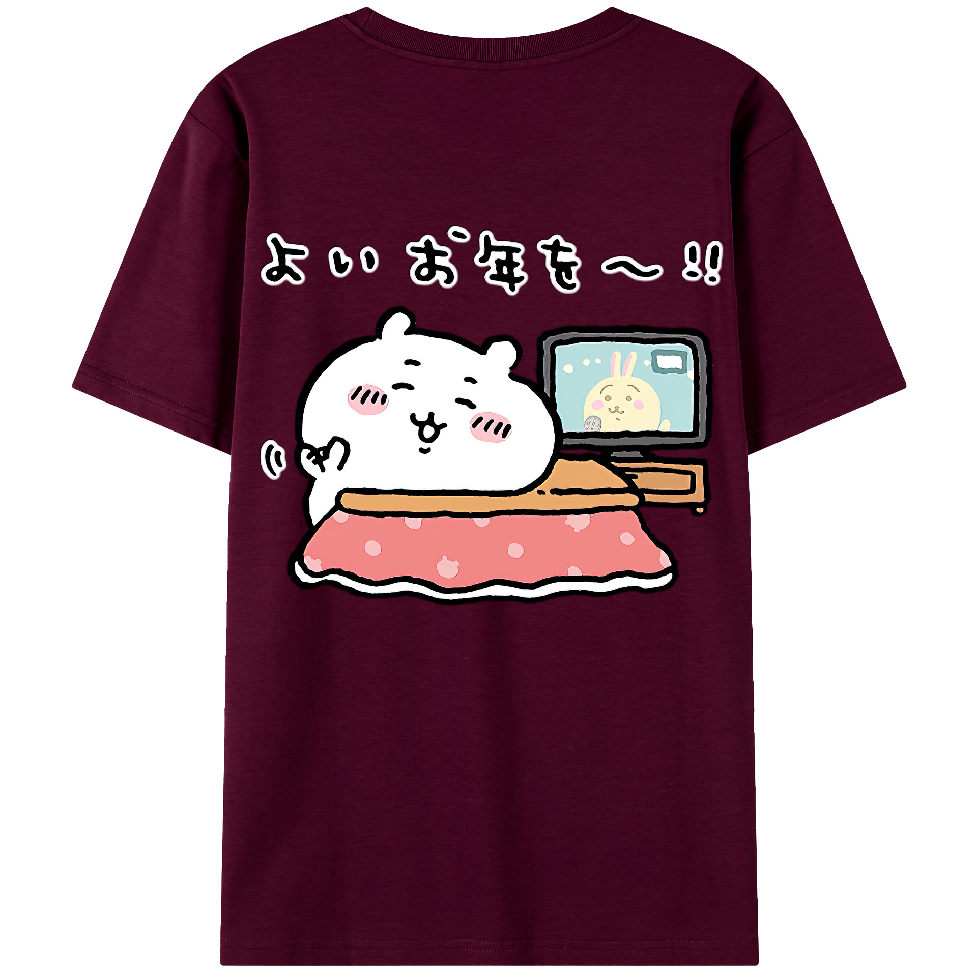 （画像用） ちいかわ ちいかわ Chii-kawa chiikawa レディース半袖Tシャツ(バックプリント)